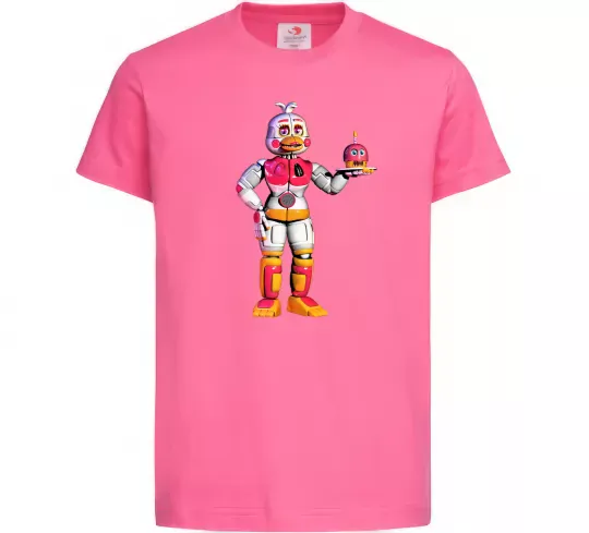Дитяча футболка Чика Фнаф Яскраво-рожевий фото
