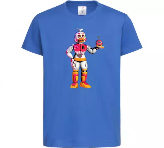 Дитяча футболка Чика Фнаф Яскраво-синій фото