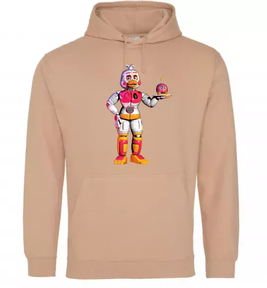 Жіноча толстовка (худі) Чика Фнаф Пісочний фото