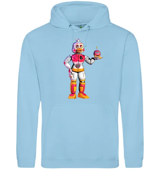 Жіноча толстовка (худі) Чика Фнаф Блакитний фото
