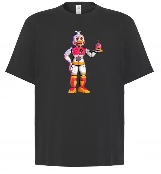 Футболка Оверсайз Чика Фнаф Чорний фото