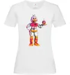Жіноча футболка Чика Фнаф Білий Жіноча футболка Чика Фнаф Білий фото
