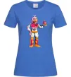 Жіноча футболка Чика Фнаф Яскраво-синій Жіноча футболка Чика Фнаф Яскраво-синій фото