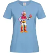 Жіноча футболка Чика Фнаф Блакитний Жіноча футболка Чика Фнаф Блакитний фото