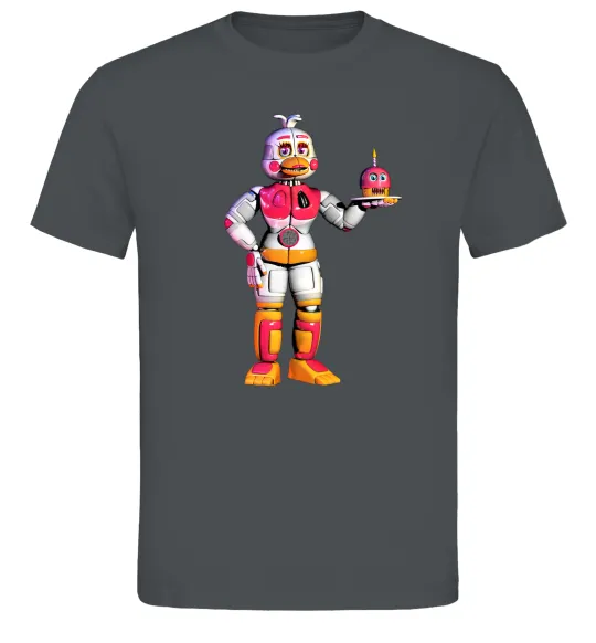 Мужская футболка Чика Фнаф Графит фото