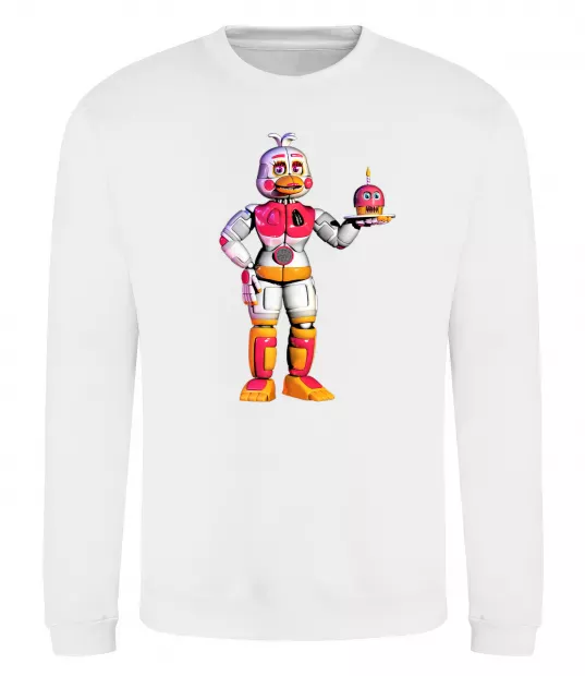 Світшот Чика Фнаф Білий фото