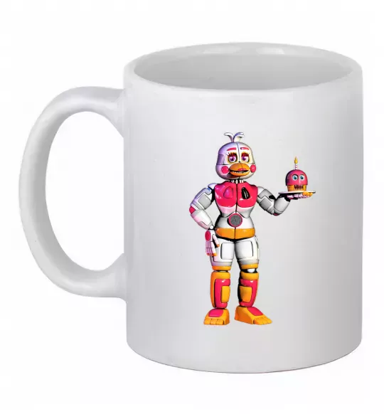 Чашка керамічна Чика Фнаф Білий фото
