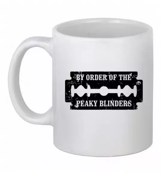 Чашка керамическая By order of the peakly blinders Белый фото