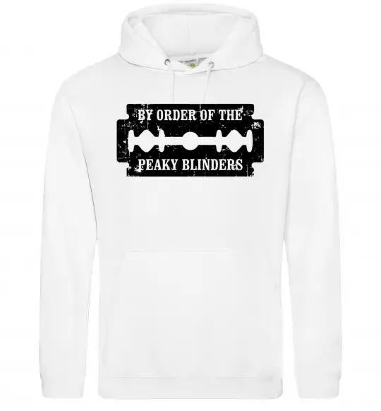 Женская толстовка (худи) By order of the peakly blinders Белый фото