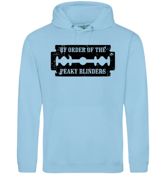 Жіноча толстовка (худі) By order of the peakly blinders Блакитний фото