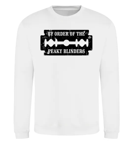 Світшот By order of the peakly blinders Білий фото