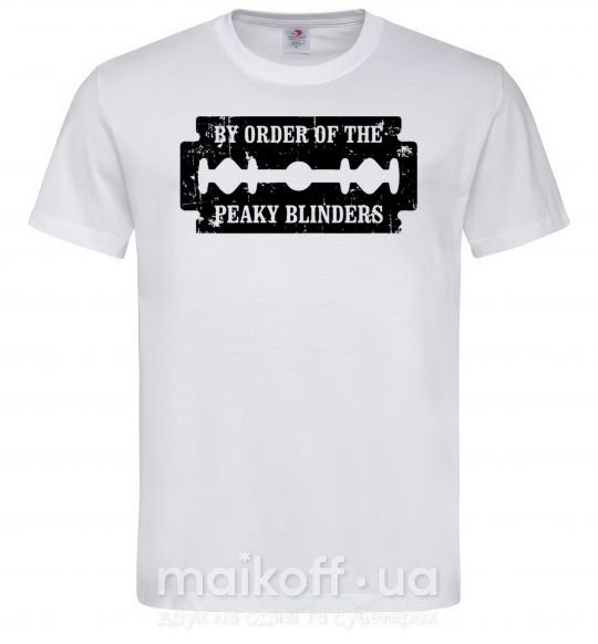 Мужская футболка By order of the peakly blinders Белый фото