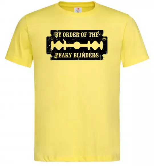 Чоловіча футболка By order of the peakly blinders Лимонний фото