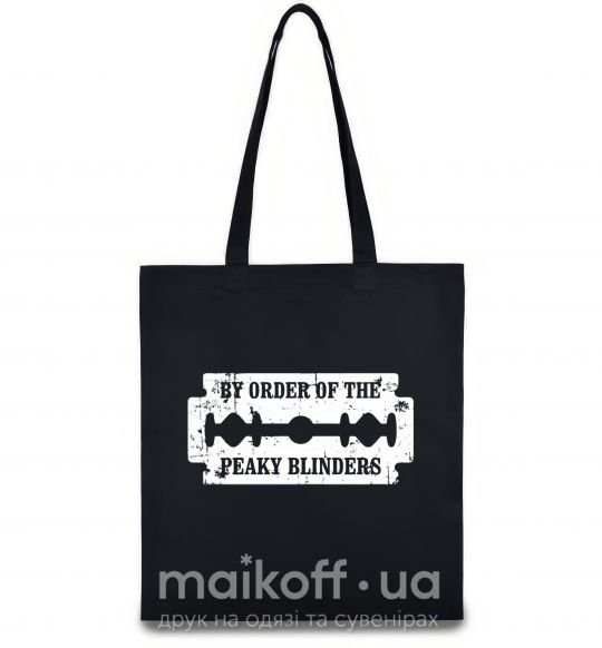 Еко-сумка By order of the peakly blinders Чорний фото