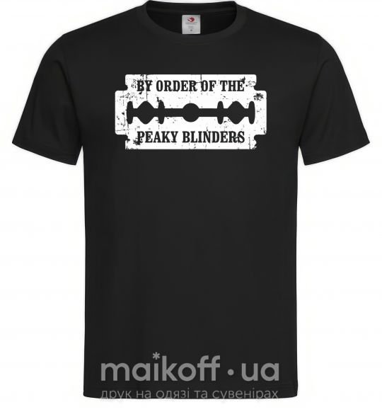 Чоловіча футболка By order of the peakly blinders Чорний фото