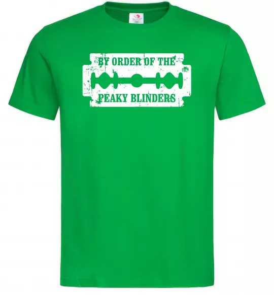Чоловіча футболка By order of the peakly blinders Зелений фото