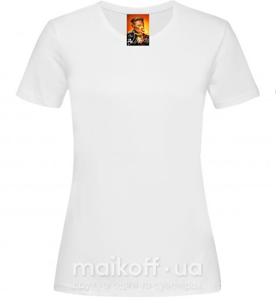 Жіноча футболка Артур Шелби Острые козырьки Білий фото