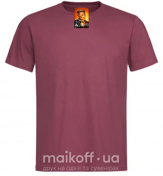 Мужская футболка Артур Шелби Острые козырьки Бордовый фото