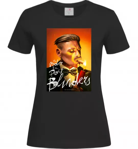 Жіноча футболка Артур Шелбі Гострі картузи Чорний фото