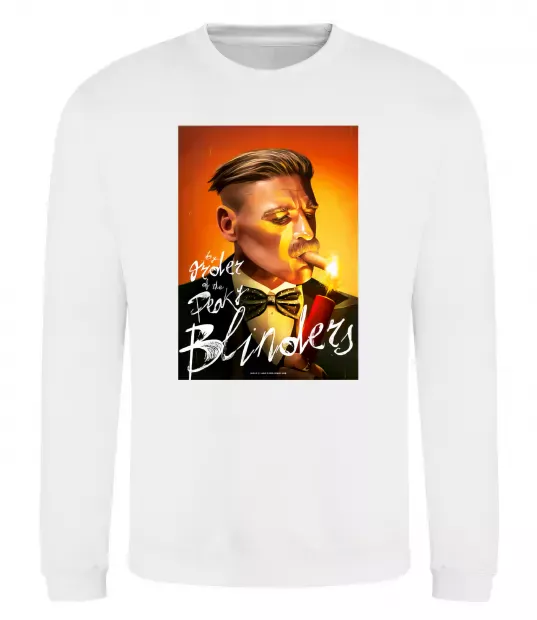 Світшот Артур Шелбі Гострі картузи Білий фото