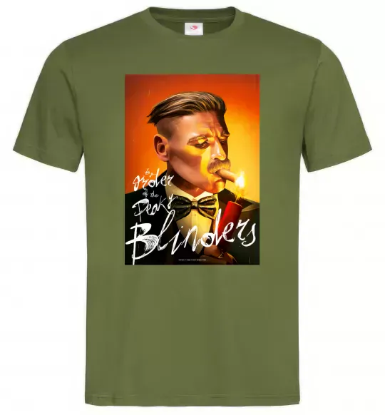 Мужская футболка Артур Шелбі Гострі картузи Оливковый фото