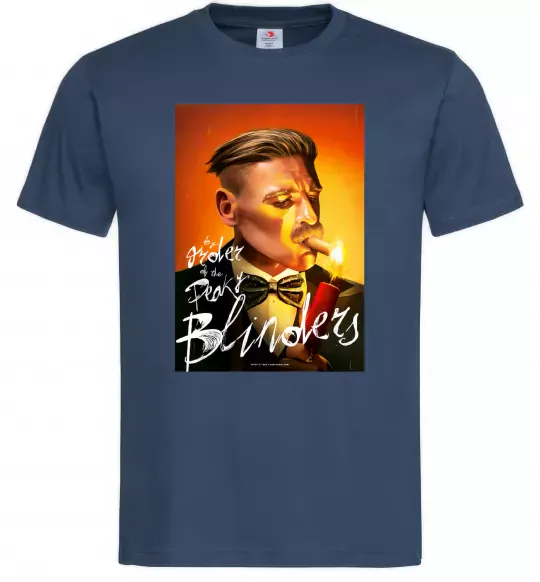 Мужская футболка Артур Шелбі Гострі картузи Темно-синий фото