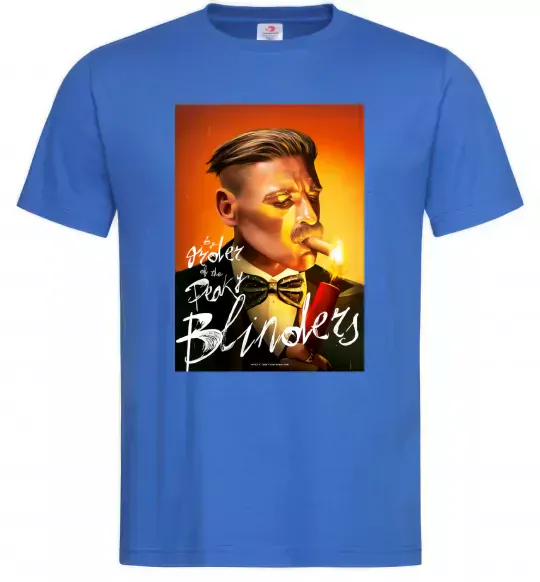 Мужская футболка Артур Шелбі Гострі картузи Ярко-синий фото