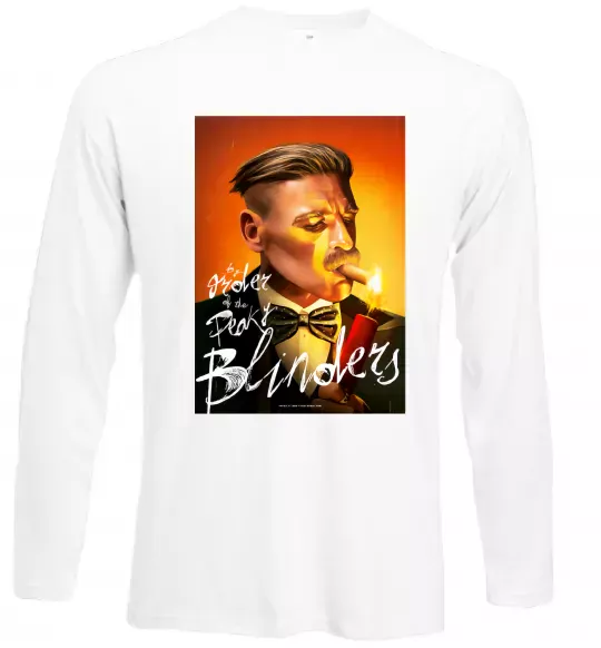 Лонгслив Артур Шелбі Гострі картузи Белый фото