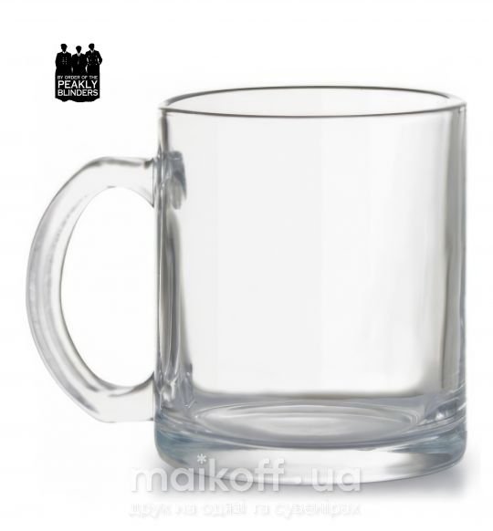 Чашка стеклянная Острые козырьки силуэт Прозрачный фото