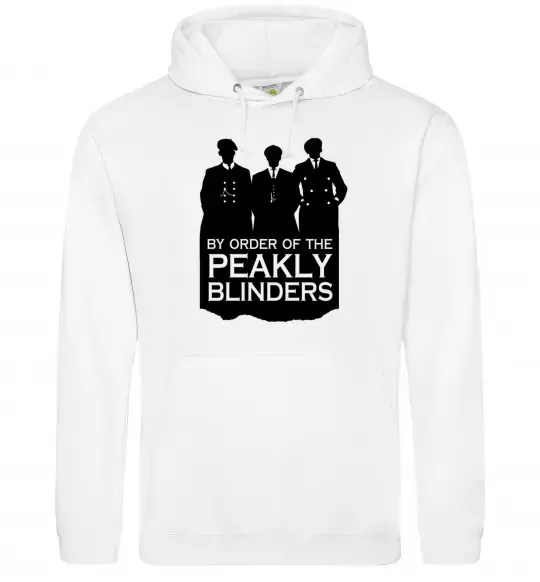 Мужская толстовка (худи) Гострі картузи силует Белый фото