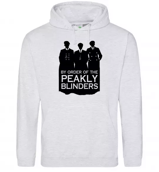 Мужская толстовка (худи) Гострі картузи силует Серый меланж фото