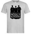 Чоловіча футболка Гострі картузи силует Сірий фото