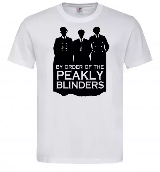 Чоловіча футболка Гострі картузи силует Білий фото