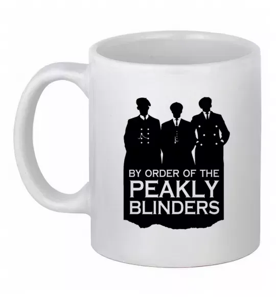 Чашка керамічна Гострі картузи силует Білий фото