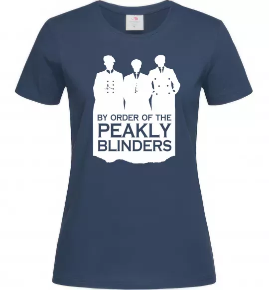 Жіноча футболка Гострі картузи силует Темно-синій фото