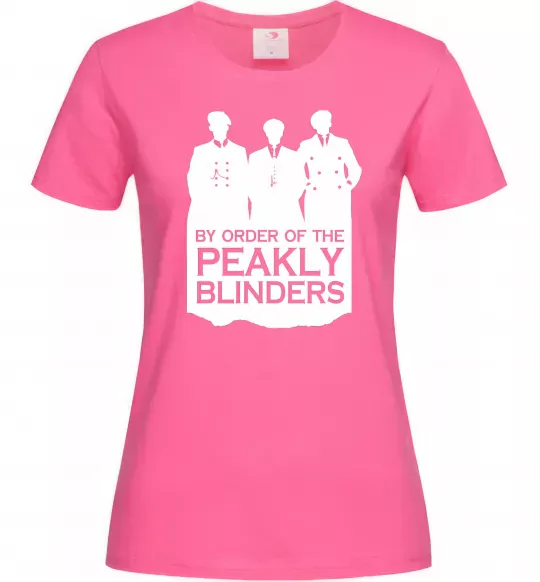 Жіноча футболка Гострі картузи силует Яскраво-рожевий фото