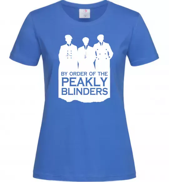 Жіноча футболка Гострі картузи силует Яскраво-синій фото