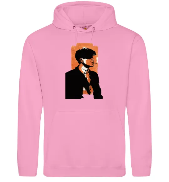 Чоловіча толстовка (худі) Гострі картузи трафарет Рожевий фото