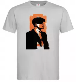 Мужская футболка Гострі картузи трафарет Серый фото