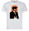Чоловіча футболка Гострі картузи трафарет Білий фото