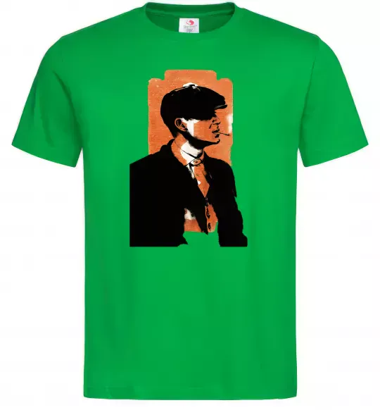 Чоловіча футболка Гострі картузи трафарет Зелений фото