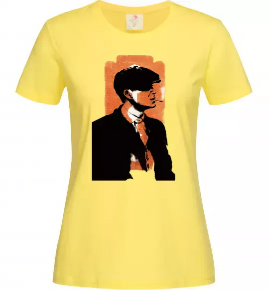 Женская футболка Гострі картузи трафарет Лимонный фото