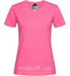 Жіноча футболка Томас Шелби с сигаретой Острые козырьки Яскраво-рожевий фото