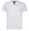Чоловіча футболка Томас Шелби с сигаретой Острые козырьки Білий фото