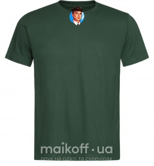 Чоловіча футболка Томас Шелби с сигаретой Острые козырьки Темно-зелений фото