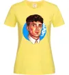 Жіноча футболка Томас Шелбі з цигаркою Гострі картузи Лимонний фото