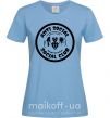 Жіноча футболка Antisocial club Daria Блакитний фото