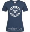 Женская футболка Antisocial club Daria Темно-синий фото