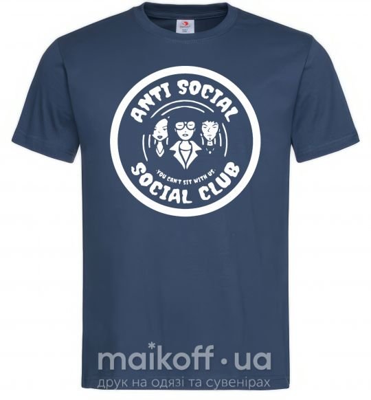 Мужская футболка Antisocial club Daria Темно-синий фото