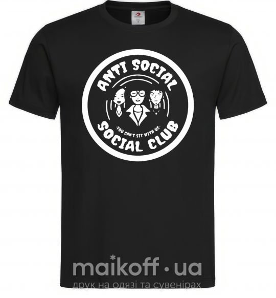 Мужская футболка Antisocial club Daria Черный фото